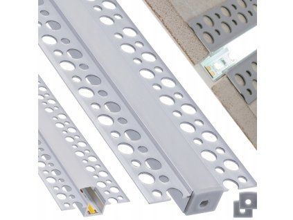 LED hliníkový profil zapustený 2m - sada