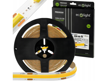 LED pásik COB 12V 45W vodeodolný 5m - neutrálna biela