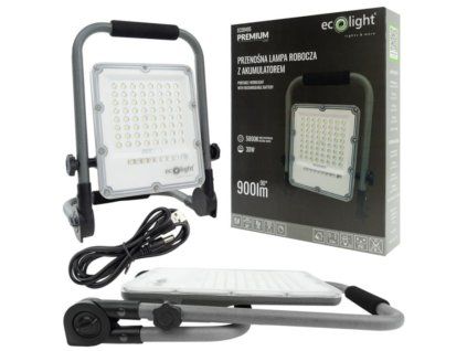 LED reflektor 30W s batériou