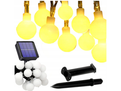 LED solárna reťaz - 30x LED - 5m