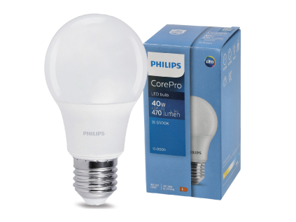 LED žiarovka CorePro - E27 - 4,9 W - 470lm - 6500K