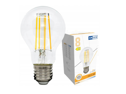 LED žiarovka E27 - 8W - 1120lm - teplá biela