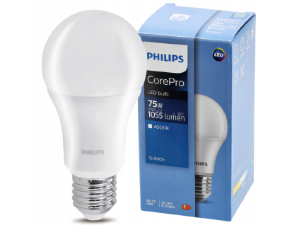LED žiarovka Philips E27 - 10W - 1055 lm - studená biela - CorePro Premium A60