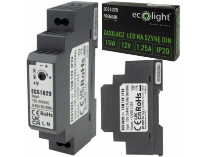 45130 napajeni na din listu 12v 15w 0 88a pro ip20 premium led pasek