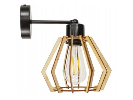 31896 nastenna lampa kinkiet e27 diamant cerna