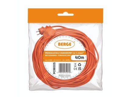 Predlžovací kábel 40m - 2x1mm2 - 13A - 2000W