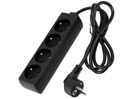 41116 prodluzovacka 4 zasuvky 1 5 m cerna