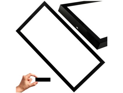 38374 prisazeny led panel 24w cerny 60x30cm