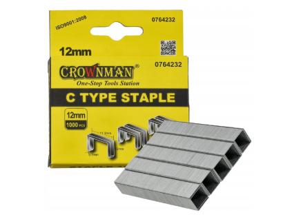 Sponky pre ručné zošívačky 1000KS TYP C 07x12mm