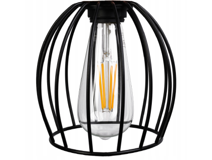 Stínidlo lustrové lampy Wire ball ČERNÁ