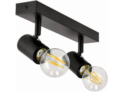 37778 stropni svitidlo viki 2x e27 cerne