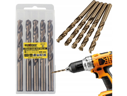 Súprava 5 ks vrtákov M35 HSS 5% kobalt - 11mm