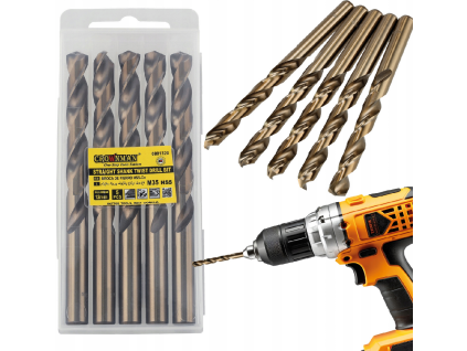 Súprava 5 ks vrtákov M35 HSS 5% kobalt - 12mm