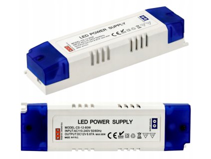 23733 51187 zdroj pro led nabytek 12v 80w 6 67a ip20