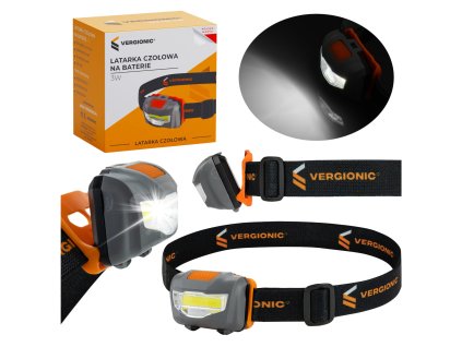 3W batériový LED čelovka