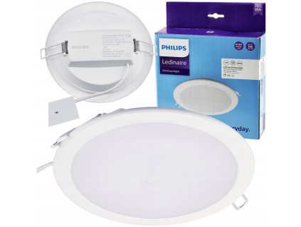 Zapustený okrúhly LED panel PHILIPS 12w - neutrálna farba