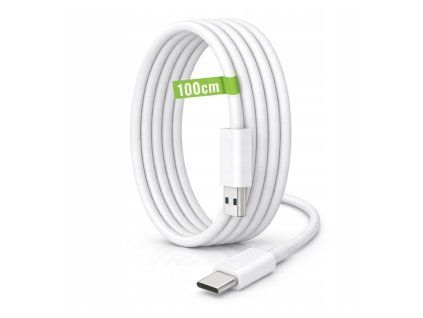 1m sieťový kábel USB-A/USB-C 20W biely