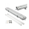 Hermetické svietidlo 60cm + 2x LED trubica studená biela