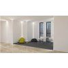 52468 2 led profil pro desky gk eloxovany s 1m stinidlem