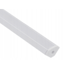 LED hliníkový profil rohový 1m biely - sada