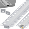 LED hliníkový profil zapustený 1m - sada
