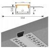 48829 6 48829 6 led hlinikovy profil zapusteny 1m sada
