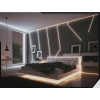 LED hliníkový profil zapustený 2m biely - sada