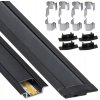 48802 48802 led hlinikovy profil zapusteny 2m cerny sada