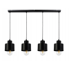 LED luster stropné svietidlo ČIERNE 4xE27