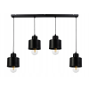LED luster stropné svietidlo ČIERNE 4xE27