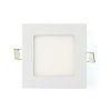 LED panel štvorcový 120x120x20mm vstavaný - 6W - 230V - 390Lm - studená biela