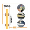 LED pásik COB Neon 12V - 480D - 9W/m - IP67 - 990lm - 5m - studená farba