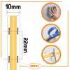 LED pásik COB Neon 12V - 528D - 15W/m - IP20 - 1650lm - 1m - teplá farba