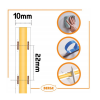 LED pásik COB Neon 12V - 528D - 15W/m - IP20 - 1650lm - 50m - studená farba