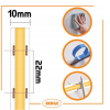 LED pásik COB Neon 12V - 528D - 15W/m - IP20 - 1650lm - 5m - studená farba