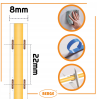 LED pásik COB Neon 24V - 480D - 9W/m - IP20 - 990lm - 5m - neutrálna farba