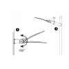 LED pouličná lampa - 50W - 230V - studená biela