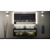 LED profil LUMINES typ D strieborný elox 1m