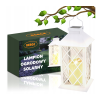 LED solárny záhradný lampáš biely 2V 35MA