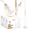 LED stojacia lampa 1xE27 150cm biela