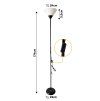LED stojacia lampa Valletta 1xE27