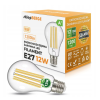 LED žiarovka - E27 - 12W - 1300Lm - filament - teplá biela