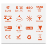 LED žiarovka - GU10 - 5W - 440Lm - teplá biela