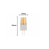 LED žiarovka G4 - 3W - 300 lm - 12V - studená biela