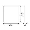 23223 23223 montazni ramecek klik pro led panely 60x60cm