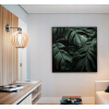 Nástenná lampa - kinkiet - E27 - drevená guľa - čierna