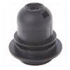 15688 44566 objimka lampy se zavitem e27 plast cerna hladka objimka lampy objimka