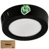40707 40707 kulaty led panel cerny prisazeny 6w pc neutralni bila