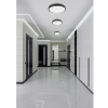 Prisadený LED stropný panel 12W 860lm Okrúhly čierny NW
