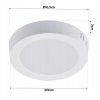 49270 9 prisazeny kulaty led panel 12w 1320lm neutralni barva
